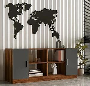 Etajera Mirage Design Vario VO6-BA Baroc (Maro)/Antracit (Gri)