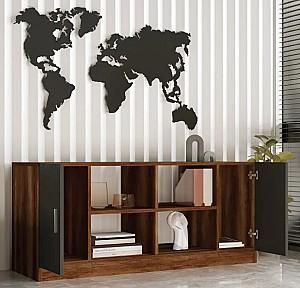Etajera Mirage Design Vario VO6-BA Baroc (Maro)/Antracit (Gri)