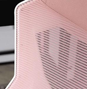 Fotoliu gaming Mebel Elite Bing White/Pink
