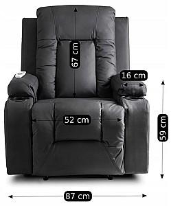 Fotoliu reclainer Mebel Elite Box Negru