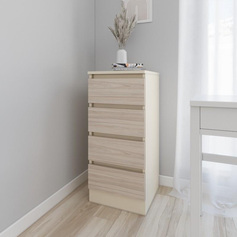 Comoda Smartex Т1 50 cm Ivory / Stejar Deschis