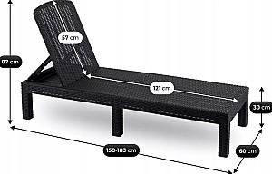 Sezlong Mebel Elite Arizona Black