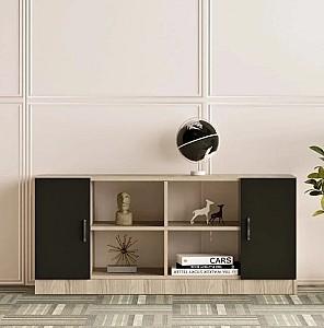 Etajera Mirage Design Vario VO6-OB Stejar (Bej)/Larex Negru