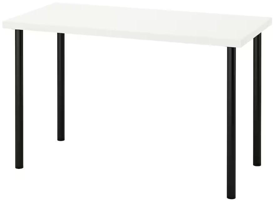 Masa de birou IKEA Lagkapten/Adils 120x60 Alb/Negru