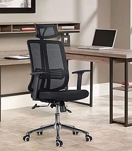 Fotoliu de birou Strategic S18 Black/Silver