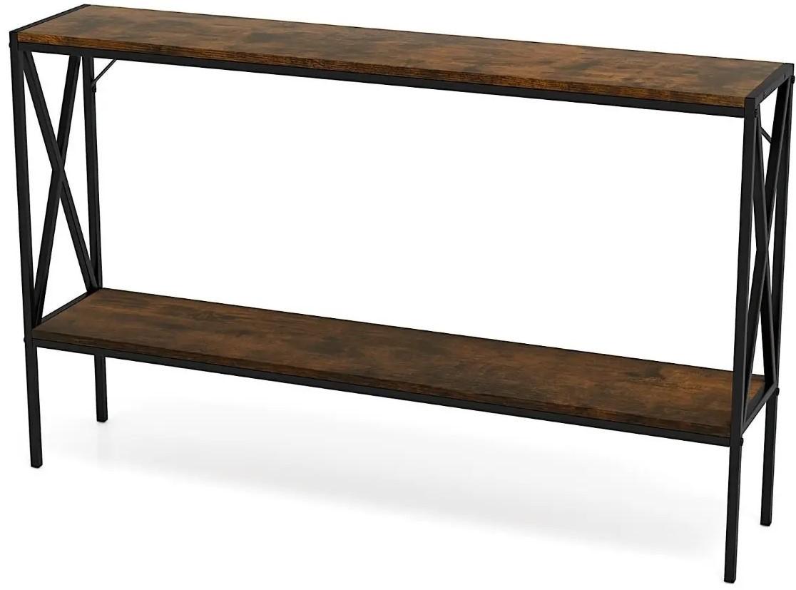 Masa consola Costway JV12134CF Rustic Brown