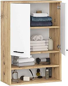Dulap de baie Akord Fin H934 W64 2D 1P Stejar Artisan (Bej)/Alb