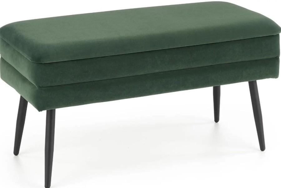 Bancheta Halmar Velva Dark Green/Black