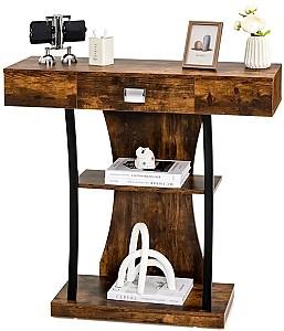 Masa consola Costway JV10598CF Brown/Black