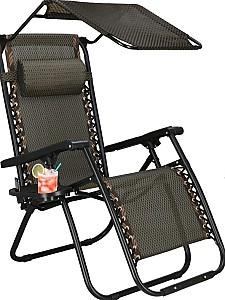 Sezlong Springos Zero Gravity GC0029 Black/Brown