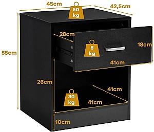 Noptiera Costway JV10219DK-1 Black