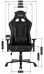 Fotoliu gaming Mebel Elite Flash Black