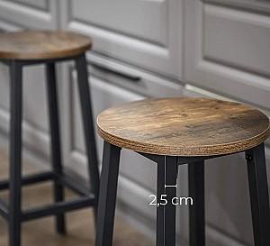 Scaun Vasagle LBC32X Rustic Brown/Black