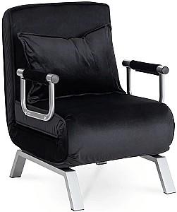 Fotoliu Mebel Elite Bart Velur Negru/Crom
