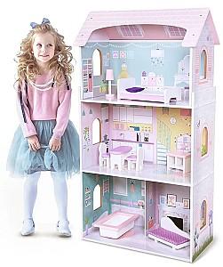 Casuta pentru papusi Ecotoys Residence Blueberry 4121 Pink/Blue