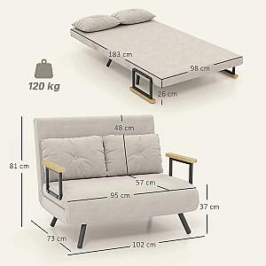 Canapea HomCom 839-835V00BG