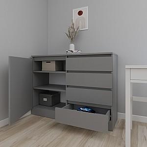 Comoda Smartex Т2 80 cm Grafit