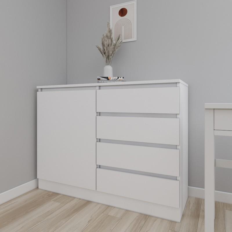 Comoda Smartex Т2 120 cm Alb