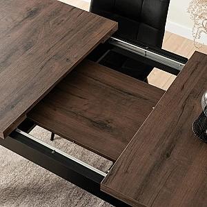 Masa Mebel Elite Skubi 120/160 Nuc (Maro)/Negru
