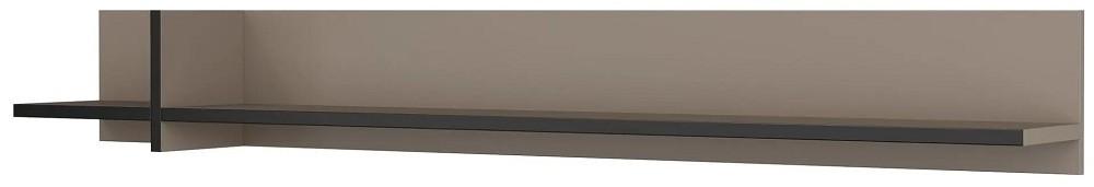 Raft de perete Helvetia Cross 180cm Congo (Maro)/Negru