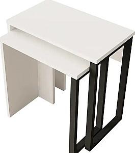 Masuta de cafea, reviste Mirage Design Ocean ON7-W White/Black