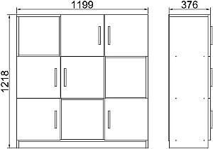 Comoda Mirage Design Vario VO7-W Alb