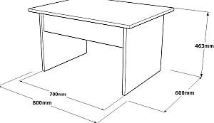 Masuta de cafea, reviste Mirage Design Vista VS2-CGA Cura (Maro)/Beton (Gri)/Antracit (Gri)