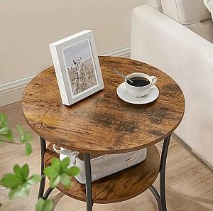 Masuta de cafea, reviste Vasagle LET56BX Rustic Brown/Ink Black