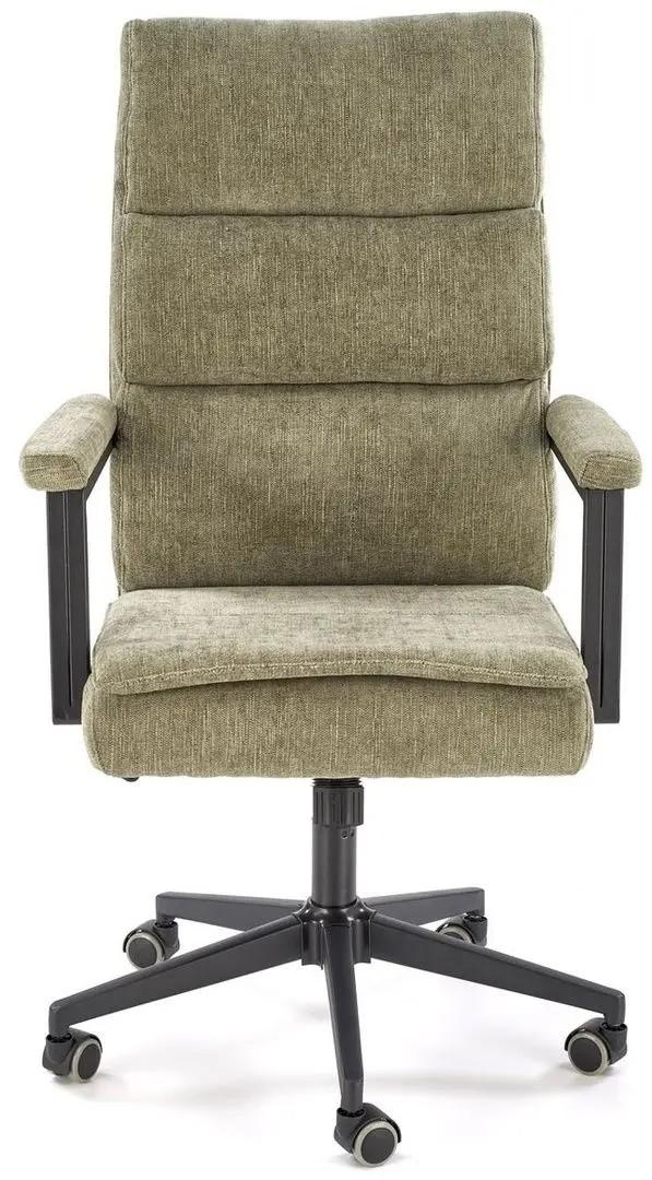 Fotoliu de birou Halmar Adriano Olive/Negru