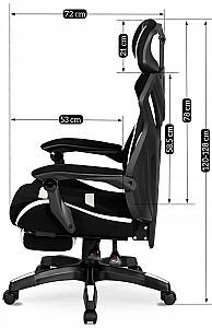 Fotoliu gaming Mebel Elite Maximo Negru/Alb
