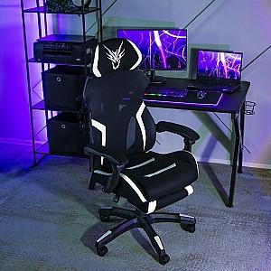 Fotoliu gaming Mebel Elite Maximo Negru/Alb