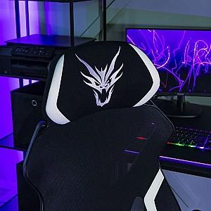 Fotoliu gaming Mebel Elite Maximo Negru/Alb