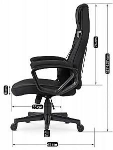 Fotoliu gaming Mebel Elite Vidal Negru