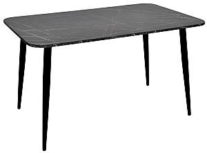 Set de masa si scaune Evelin DT 405-6 B + 4 scaune YTC-090 B / UF885-15 Dark Grey