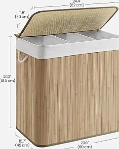 Cos de rufe Songmics LCB091N01 Natural
