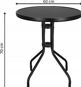 Masa de gradina Springos Bistro GF0082 Black
