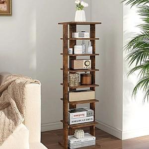 Raft pentru incaltaminte Costway JZ10140CF Rustic Brown