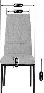 Scaun Mebel Elite Tex Grey/Black