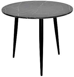 Set de masa si scaune Evelin DT 404-6B + 3 scaune YTC-055 B / UF885-15 (Dark Grey)