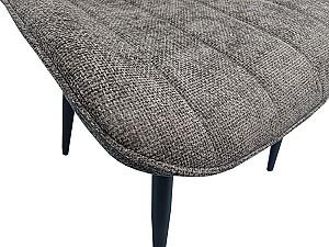 Set de masa si scaune Evelin DT 404-6B + 3 scaune YTC-055 B / UF885-15 (Dark Grey)