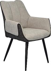 Set de masa si scaune Evelin DT 405-6B + 4 scaune QT-227 B / UF885-13 (Light Grey) / UF885-15 (Dark Grey)