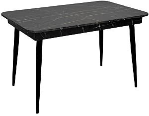 Set de masa si scaune Evelin DT 431-3R B + 4 scaune YTC-080B BLU-14 (Dark Grey)