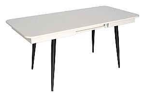 Set de masa si scaune Evelin DT 432-1R B + 4 scaune YTC-090 B / UF885-15 (Dark Grey)