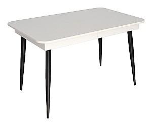 Set de masa si scaune Evelin DT 432-1R B + 4 scaune YTC-090 B / UF885-15 (Dark Grey)