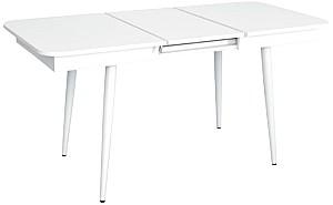 Set de masa si scaune Evelin DT 432-1R Wh + 6 scaune YTC-064 Wh / UF910-01 (Light Beige)
