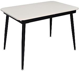 Set de masa si scaune Evelin DT 531R B + 4 scaune YTC-080 B / BLU-14 (Dark Grey)