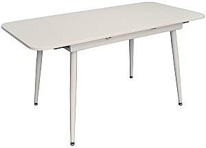 Set de masa si scaune Evelin DT 531R Wh  + 6 scaune YTC-064 Wh / BJORN-24 (Light Beige)