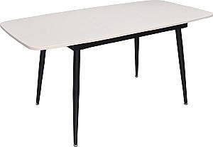 Set de masa si scaune Evelin DT 532R B + 4 scaune YTC-055 B / BLU-14 (Dark Grey)