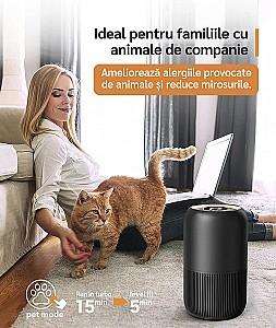 Purificator de aer Evoair YuvoSpin Black