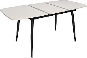 Set de masa si scaune Evelin DT 532R B + 6 scaune YTC-064 B / BLU-14  (Dark Grey)